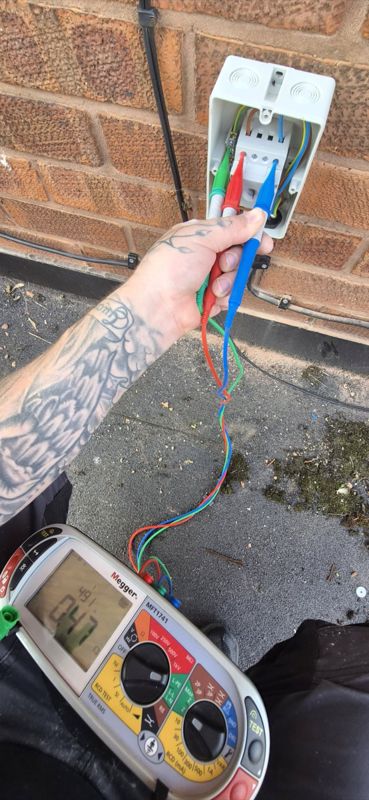 Electrical testing at an isolator by MHM Electrical